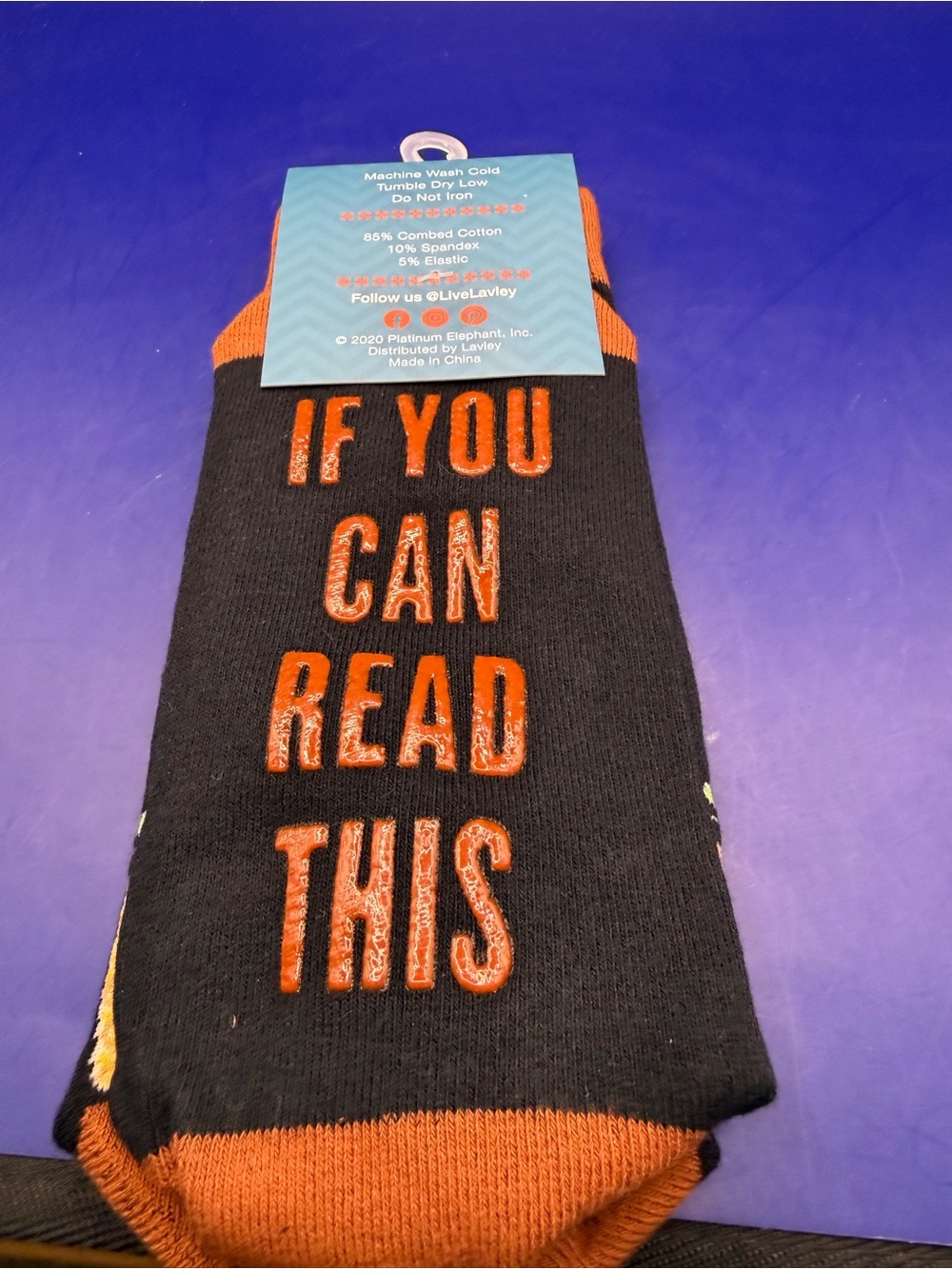 Whiskey Novelty Gripper Socks
